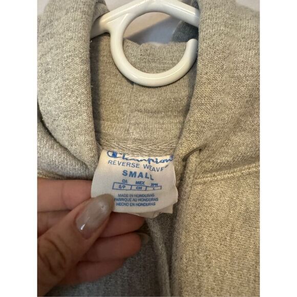 Vintage Champion Reverse Weave Sweatshirt Grey Hoodie Size Small - Picture 4 of 4